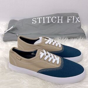 Element |  NEW khaki / blue sneakers 7.5  low top , from stitch fix .